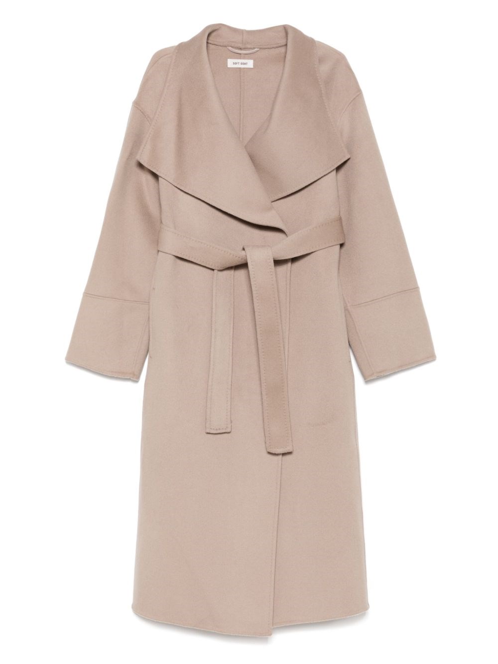 Soft Goat Wool Belted Coat