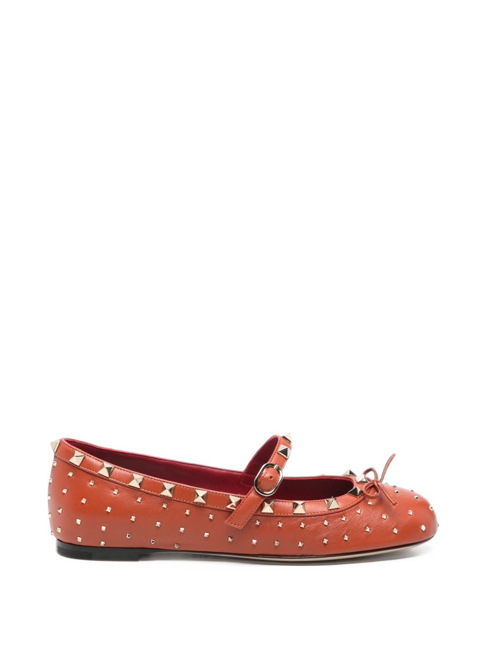 Valentino Garavani Rockstud Leather Ballet Flats