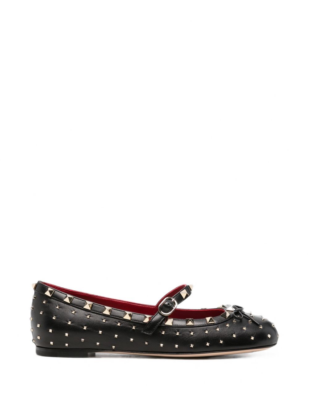 Valentino Garavani Rockstud Leather Ballet Flats
