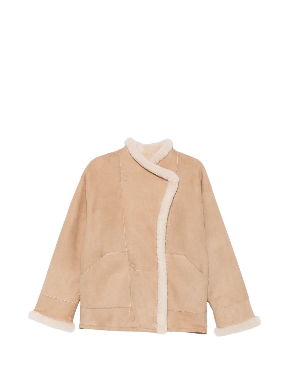 Closed Shearling Double-Breasted Jacket