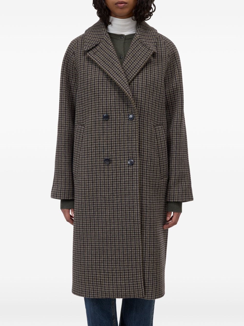 Closed Wool Blend Double-Breasted Coat
