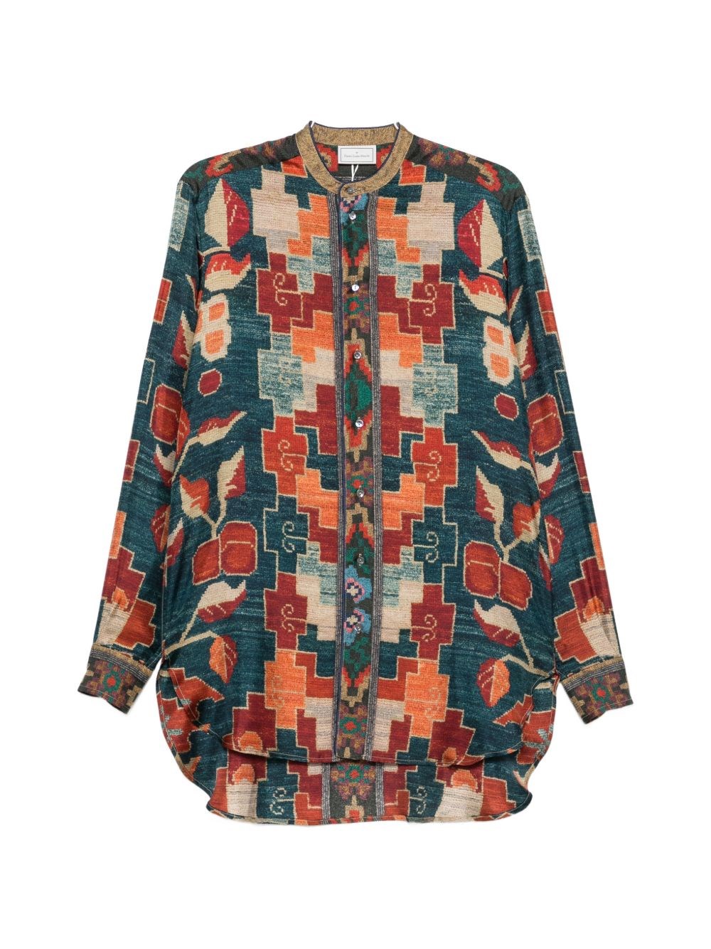 Pierre Louis Mascia Camicia In Seta Stampata