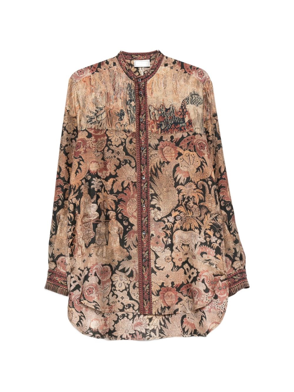 Pierre Louis Mascia Camicia In Seta Stampata