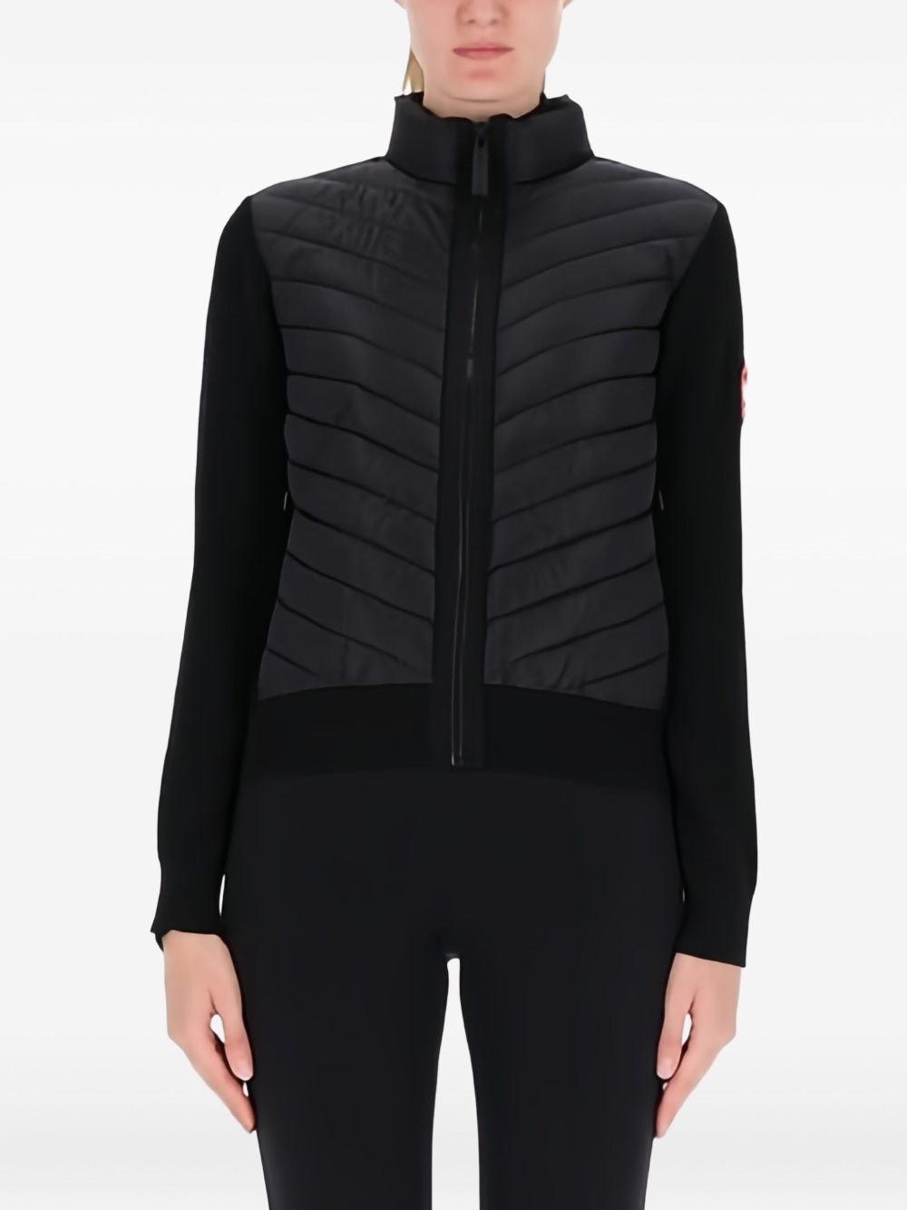 CANADA GOOSE | Black HyBridge knitted jacket | male | L