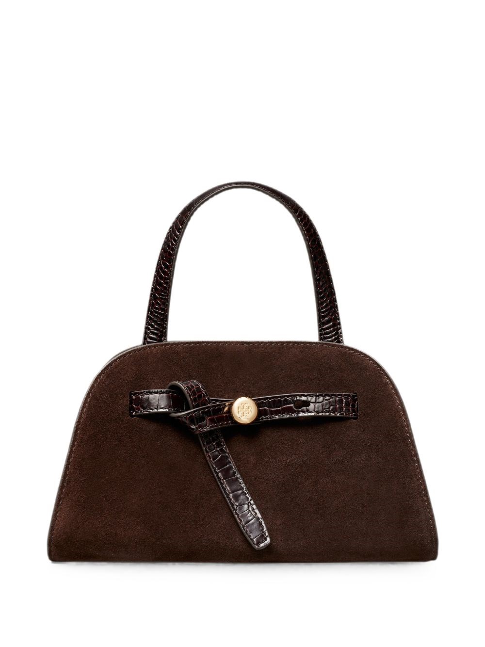 Tory Burch Romy Small Suede Leather Boston Bag