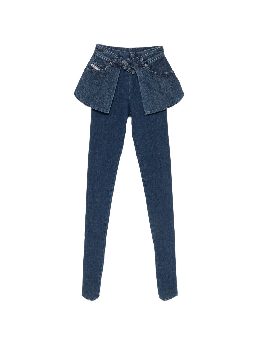 Diesel Skinny Jeans Regular Waist D-Spika, Dark blue, Elastic waistband