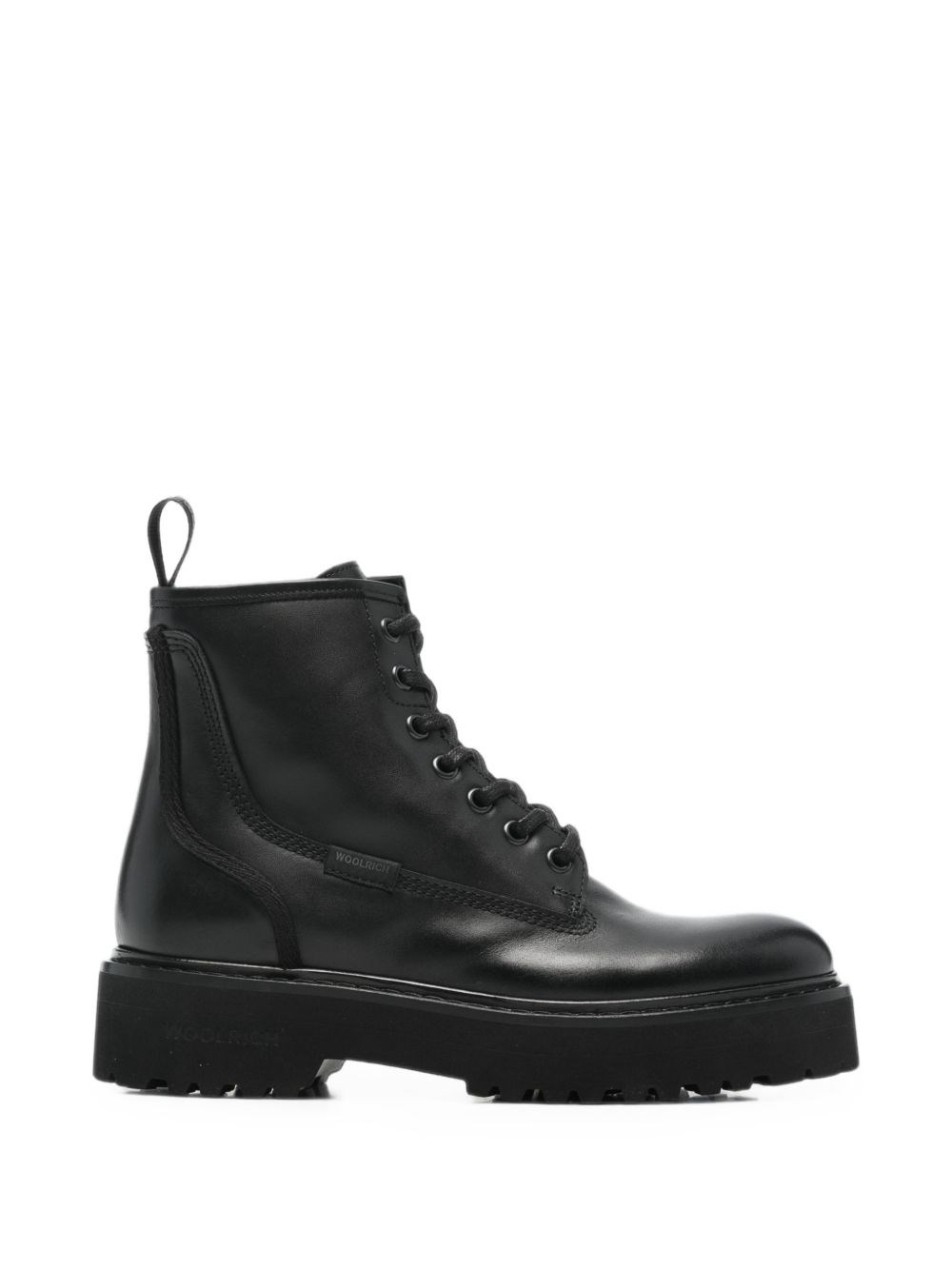 Woolrich Leather Biker Boots