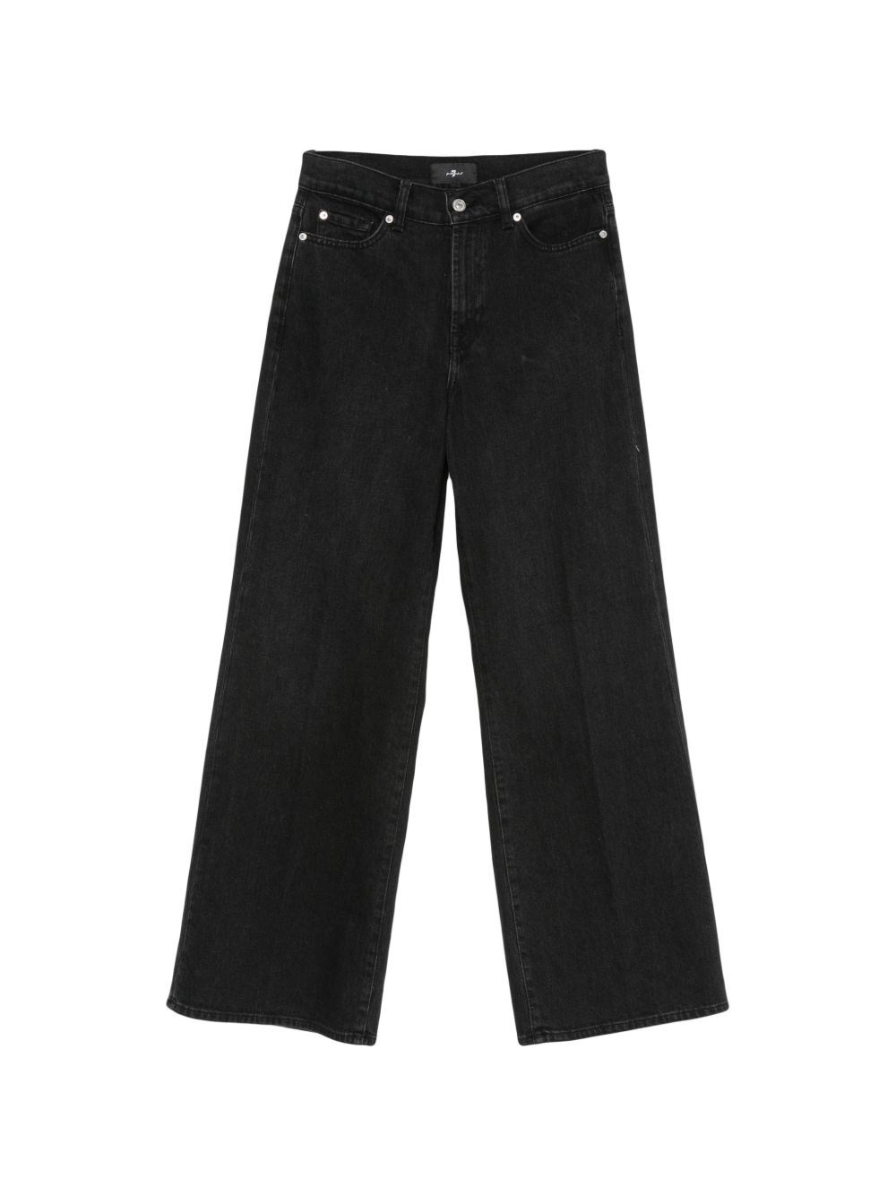 7 For All Mankind Lotta Tailorless Denim Jeans In Black