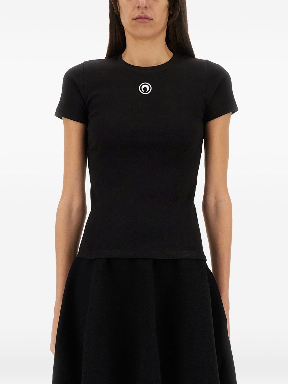 Marine Serre T-Shirt Mit Logo "Moon"