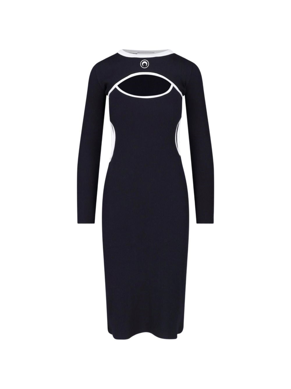 MARINE SERRE Moon Cutout Midi Dress