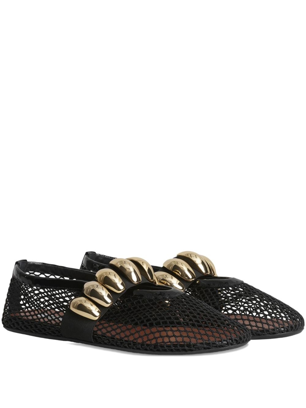 Alaïa Fishtnet Ballet Flats