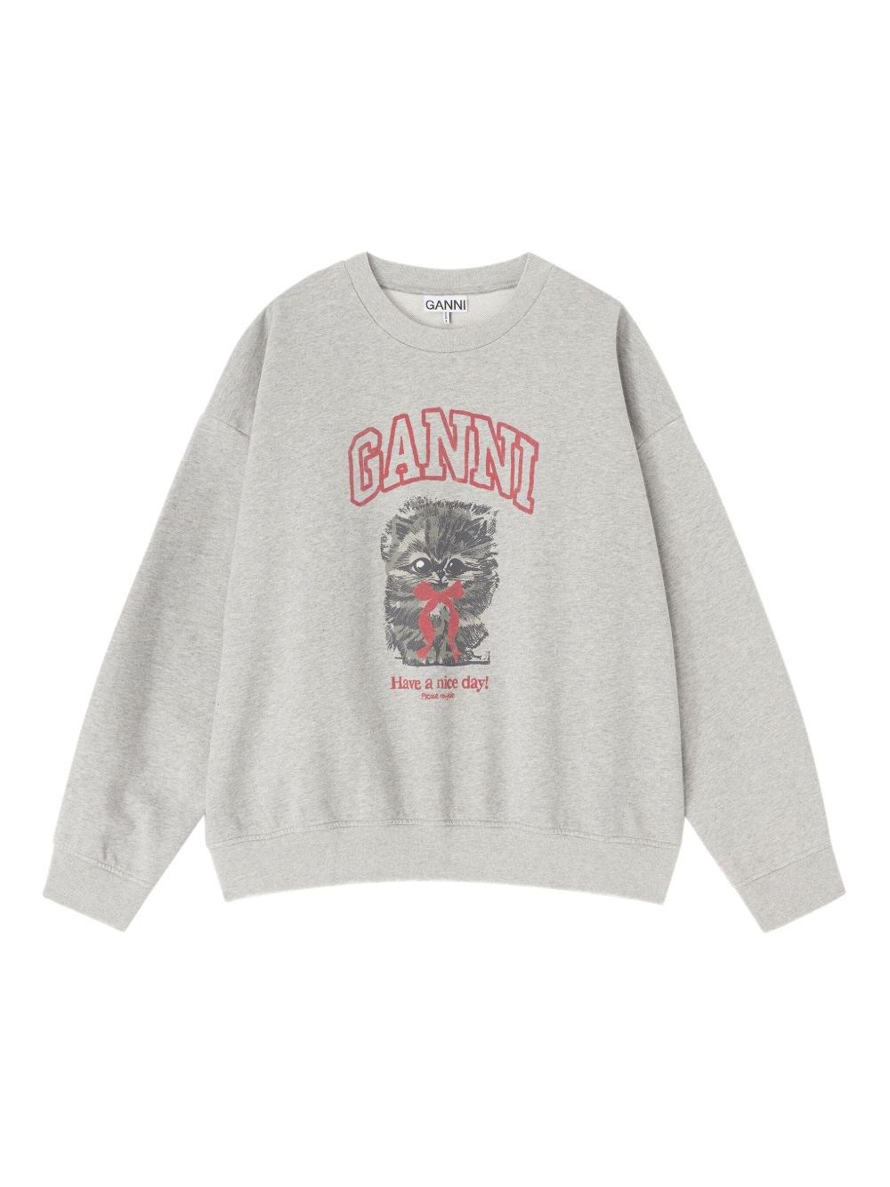 GANNI Margot Kitty Organic Cotton Sweatshirt