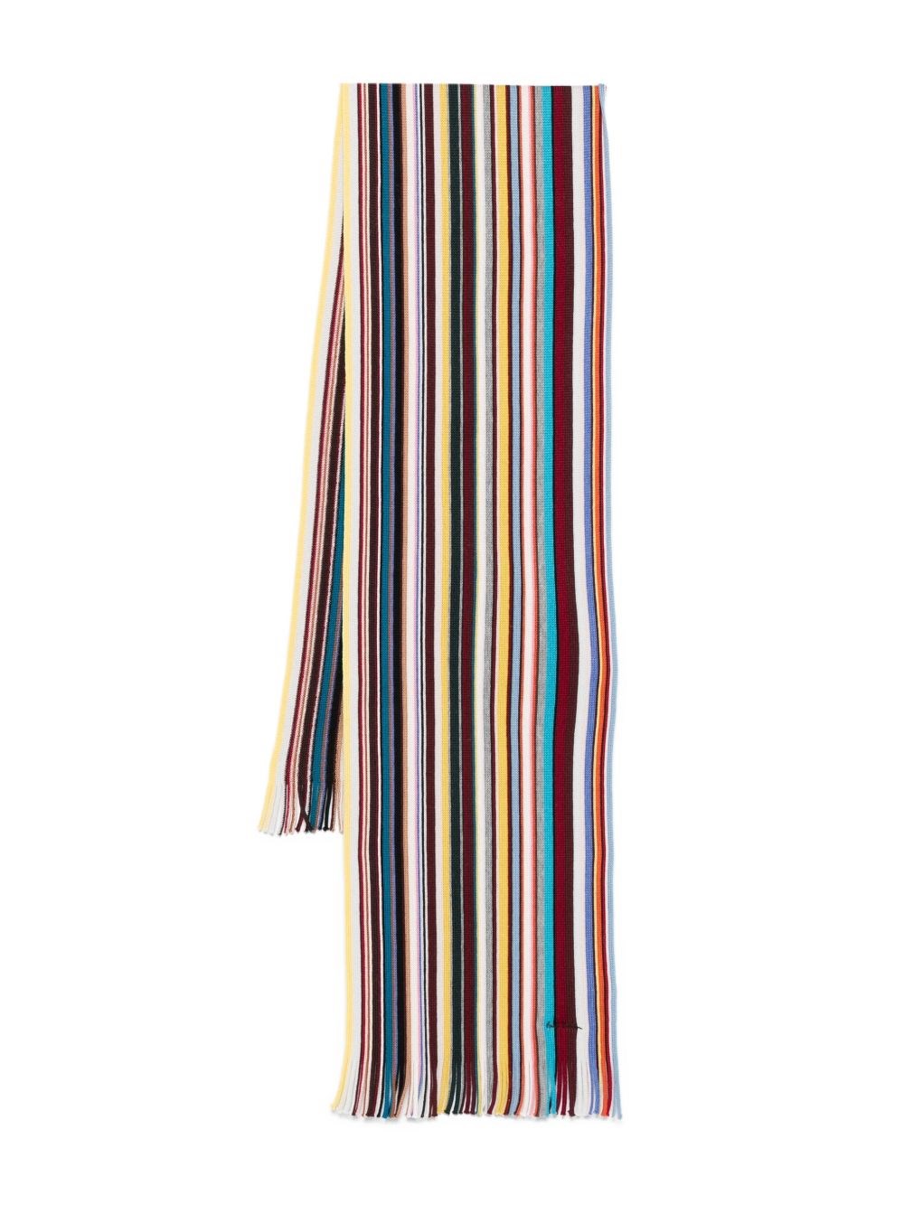 Paul Smith Striped Wool Scarf Paul Smith