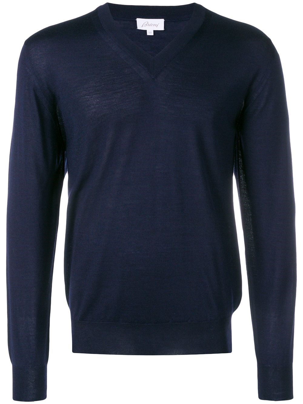 BRIONI Wool Cashmere And Silk V-Necked Sweater