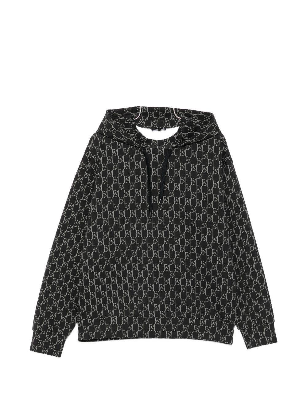 Emporio Armani Printed Cotton Hoodie