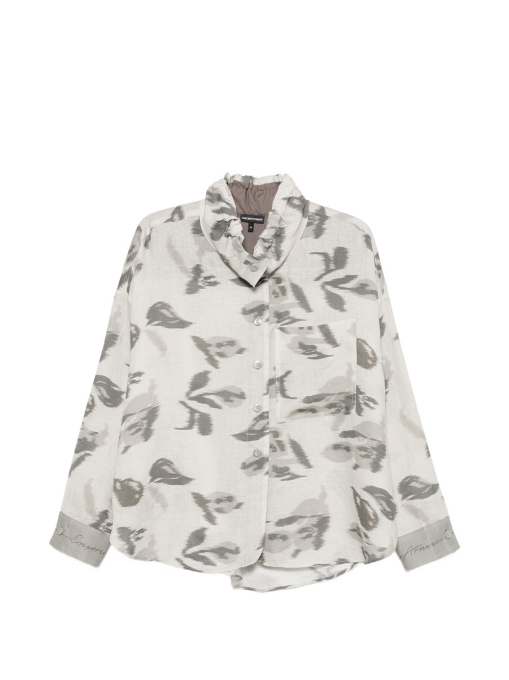 Emporio Armani Printed Linen Shirt