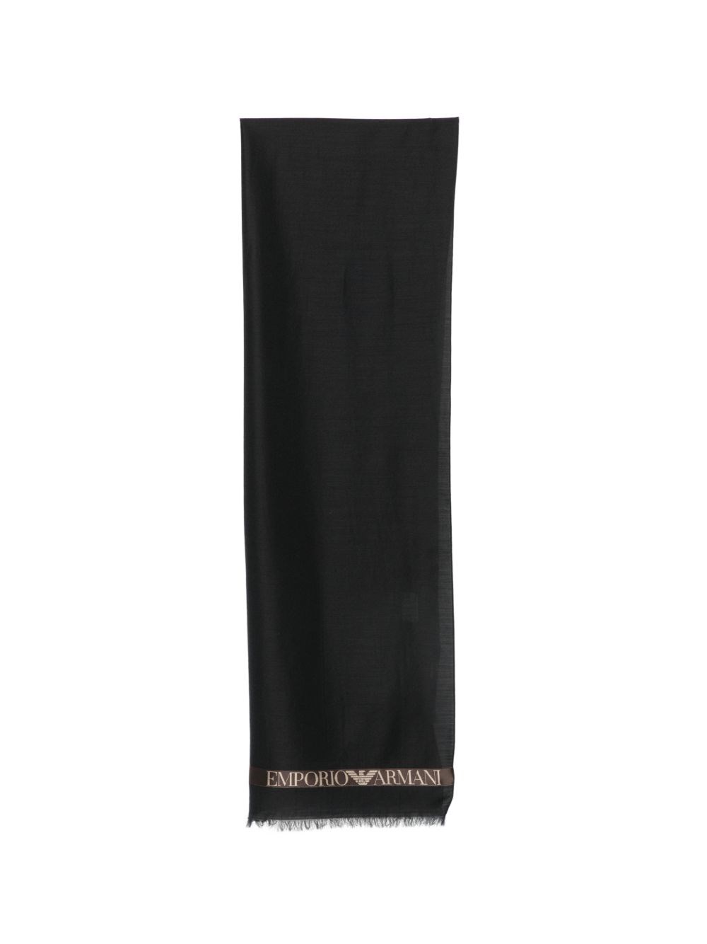 Emporio Armani Logo Wool Blend Scarf