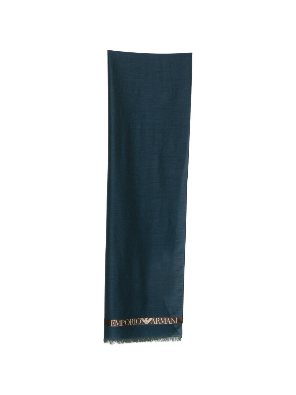 Emporio Armani Logo Wool Blend Scarf