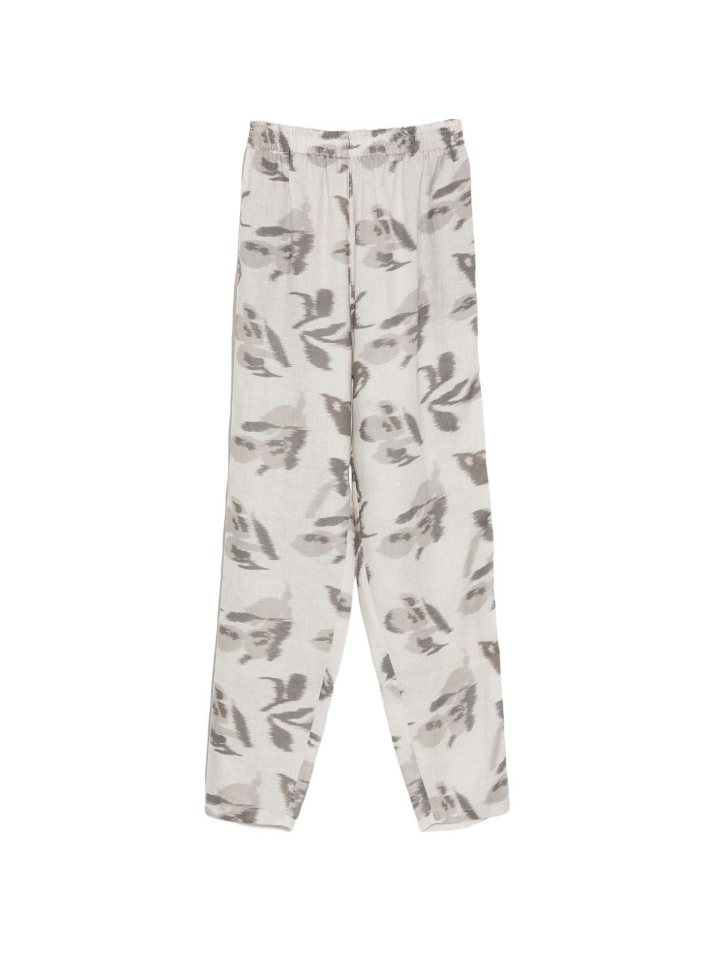 Emporio Armani Printed Linen Trousers