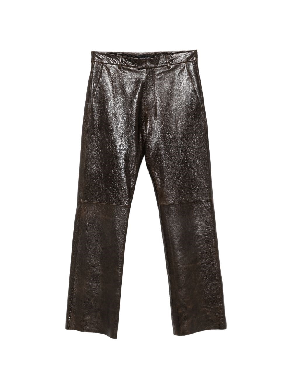 Emporio Armani Leather Trousers