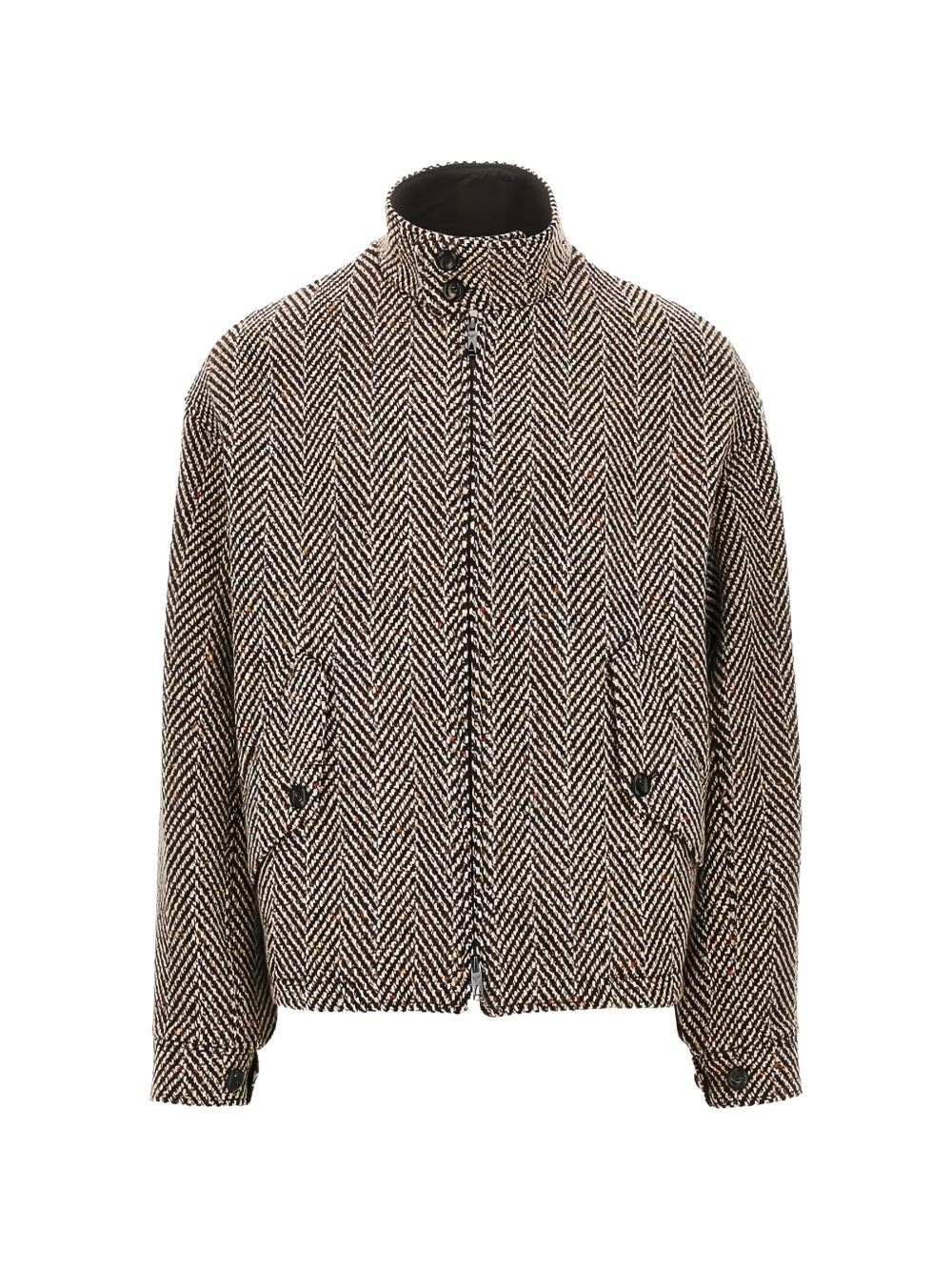 Emporio Armani Wool Blend Blouson Jacket