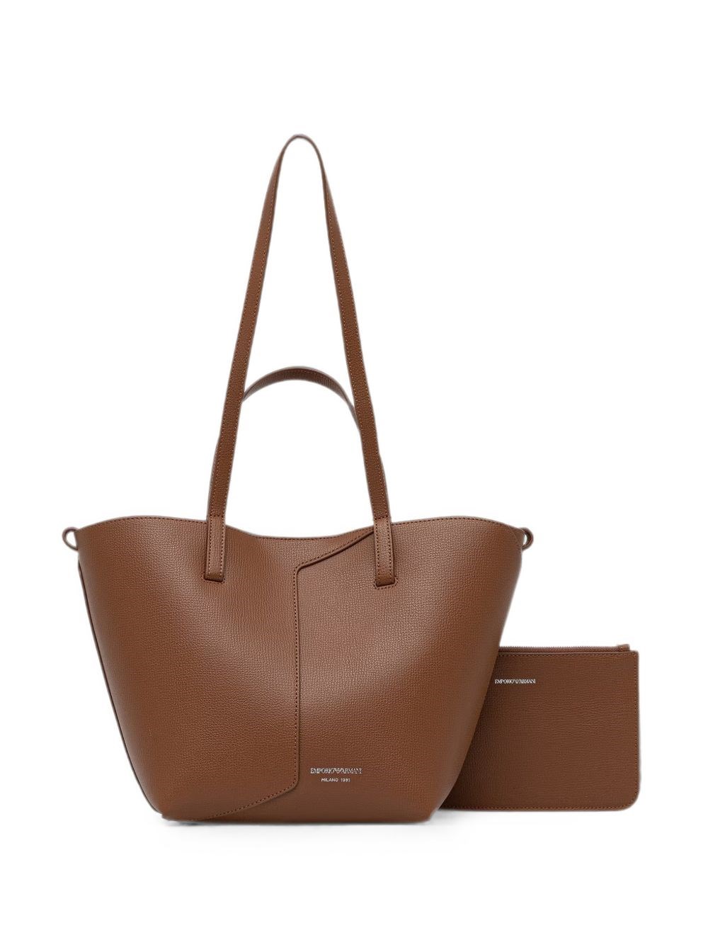 Emporio Armani Small Leather Tote Bag