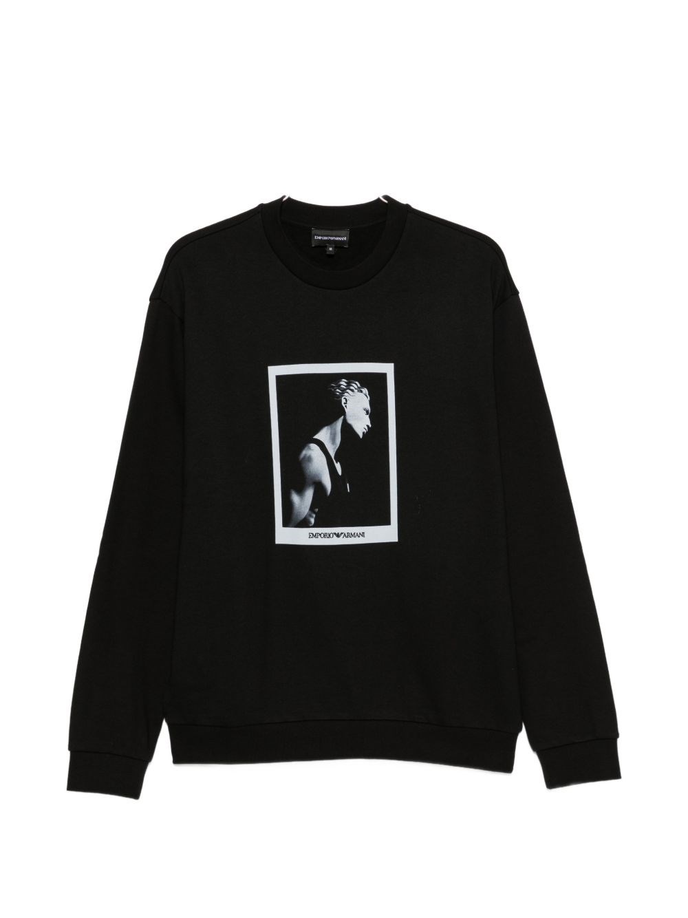 Emporio Armani Printed Cotton Sweatshirt