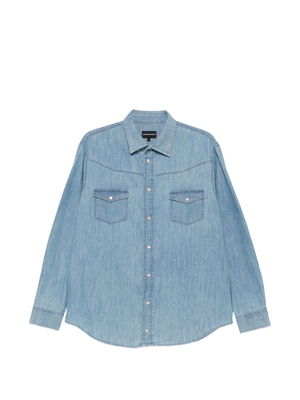 Emporio Armani Camicia In Denim Di Cotone