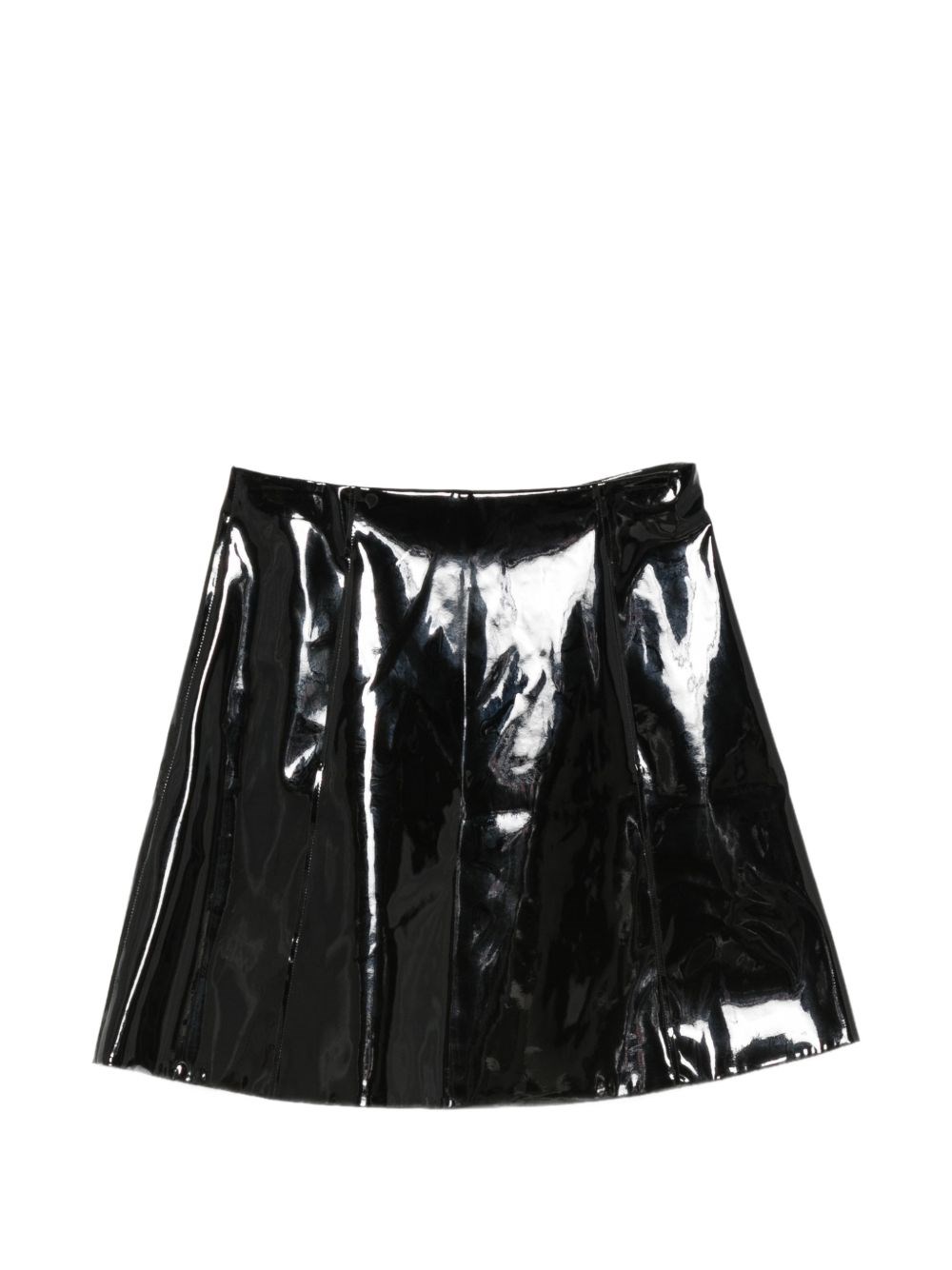 Patent Short Skirt