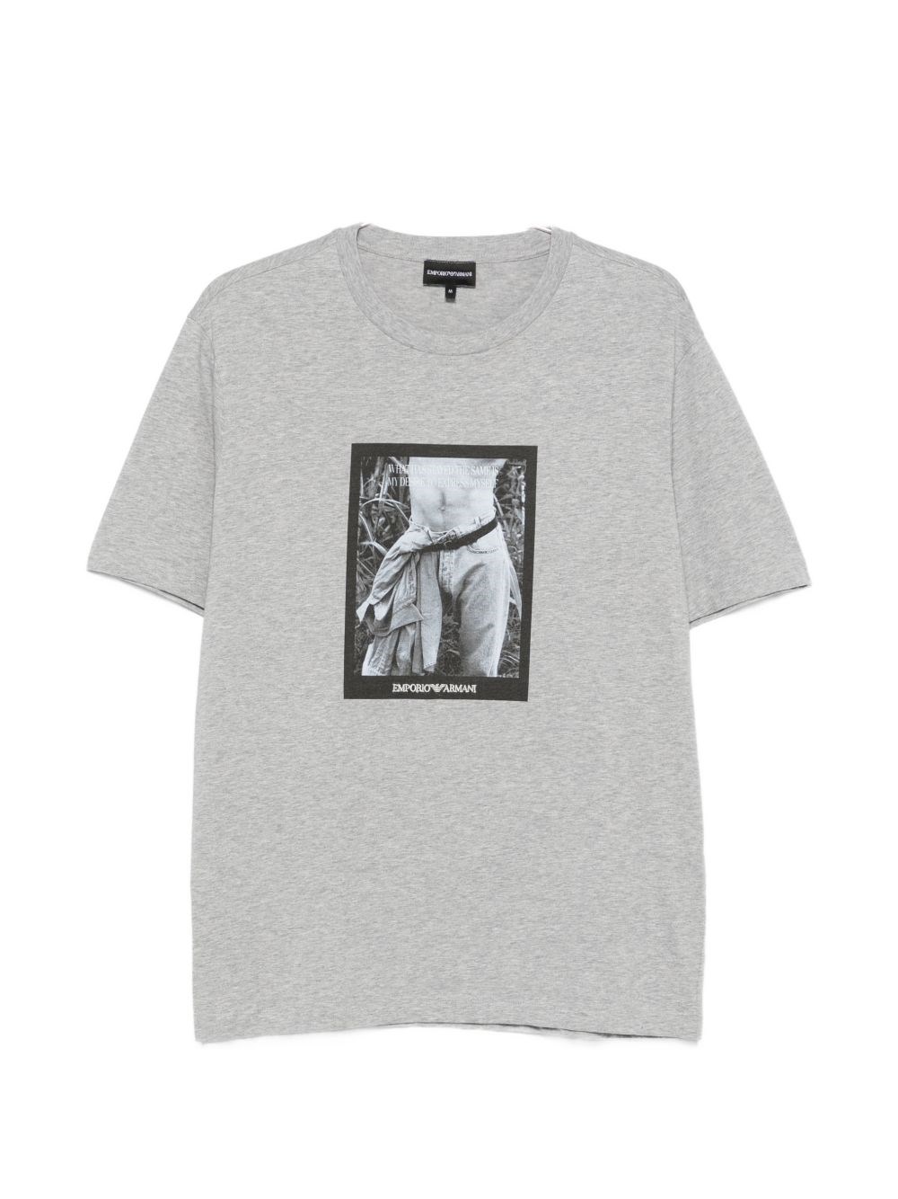 Emporio Armani Printed Cotton T-Shirt