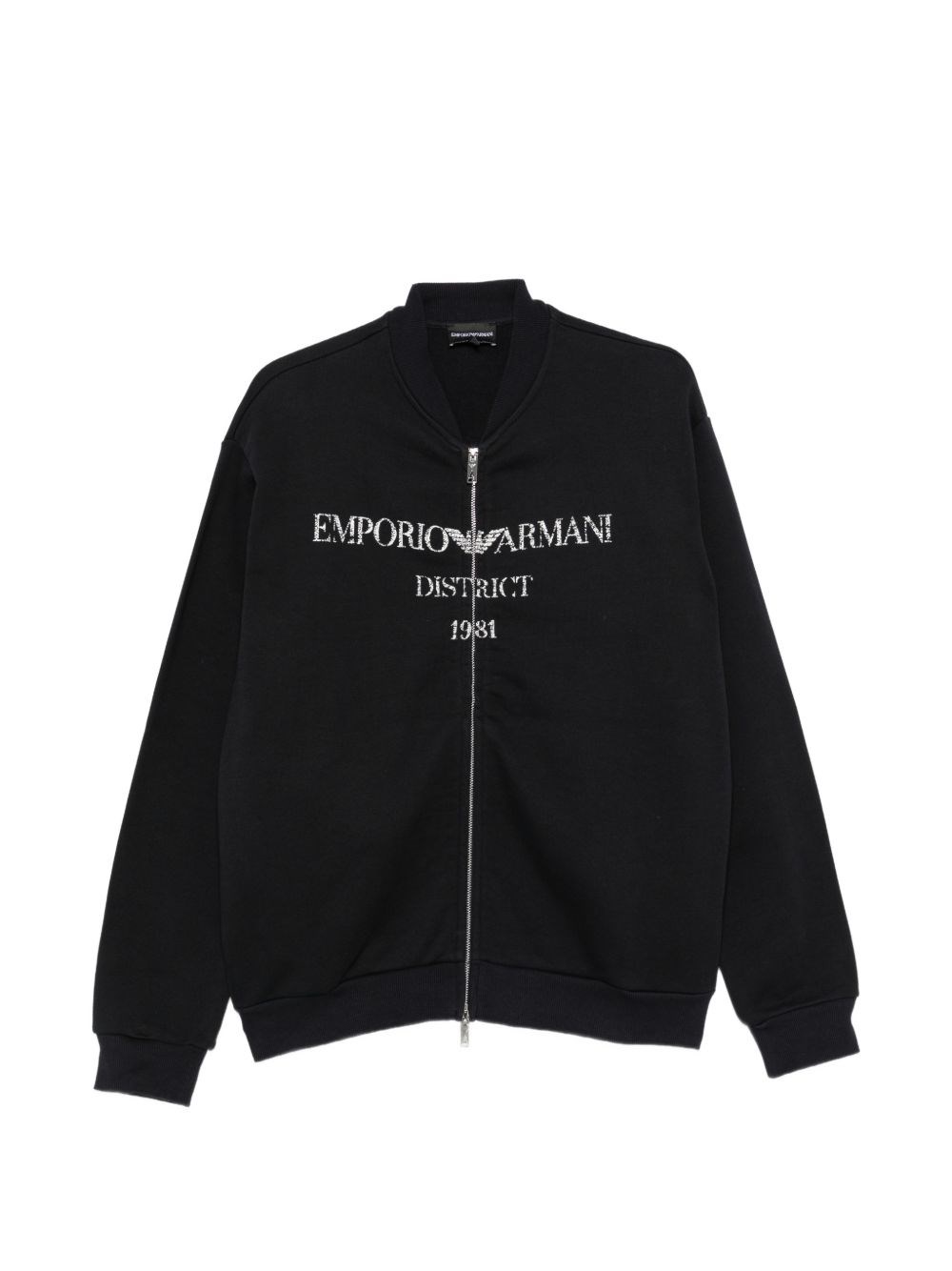 Emporio Armani Logo Cotton Bomber Jacket