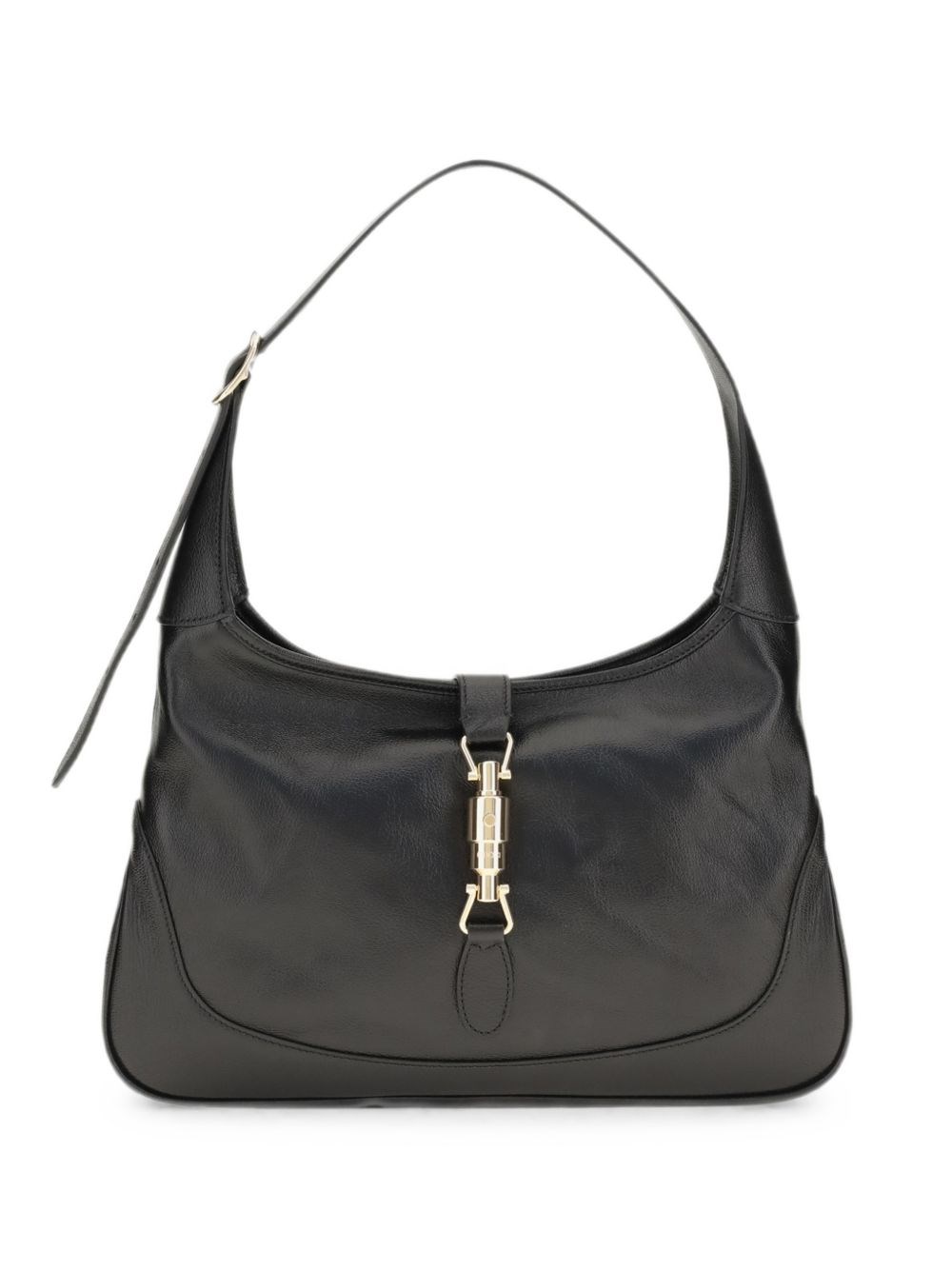 Mittelgroße schwarze Gucci Jackie 1961 Schultertasche