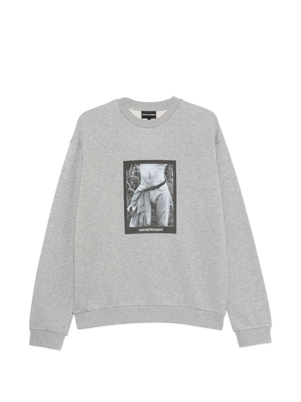 Emporio Armani Printed Cotton Sweatshirt