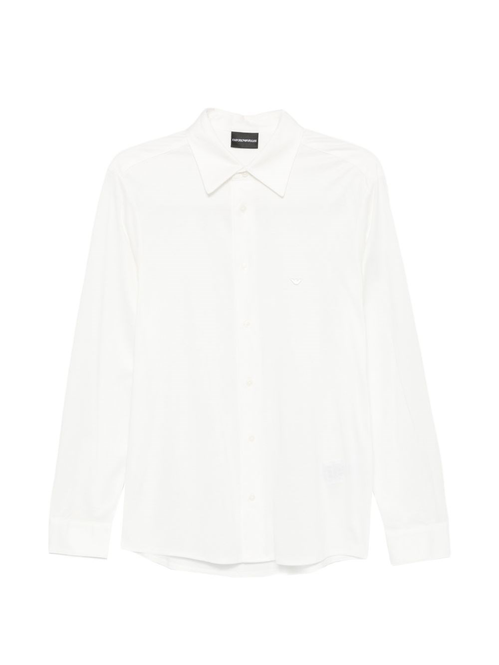 Emporio Armani , Formal Shirts, Male, White, L, Point Collar Shirt - Image 2
