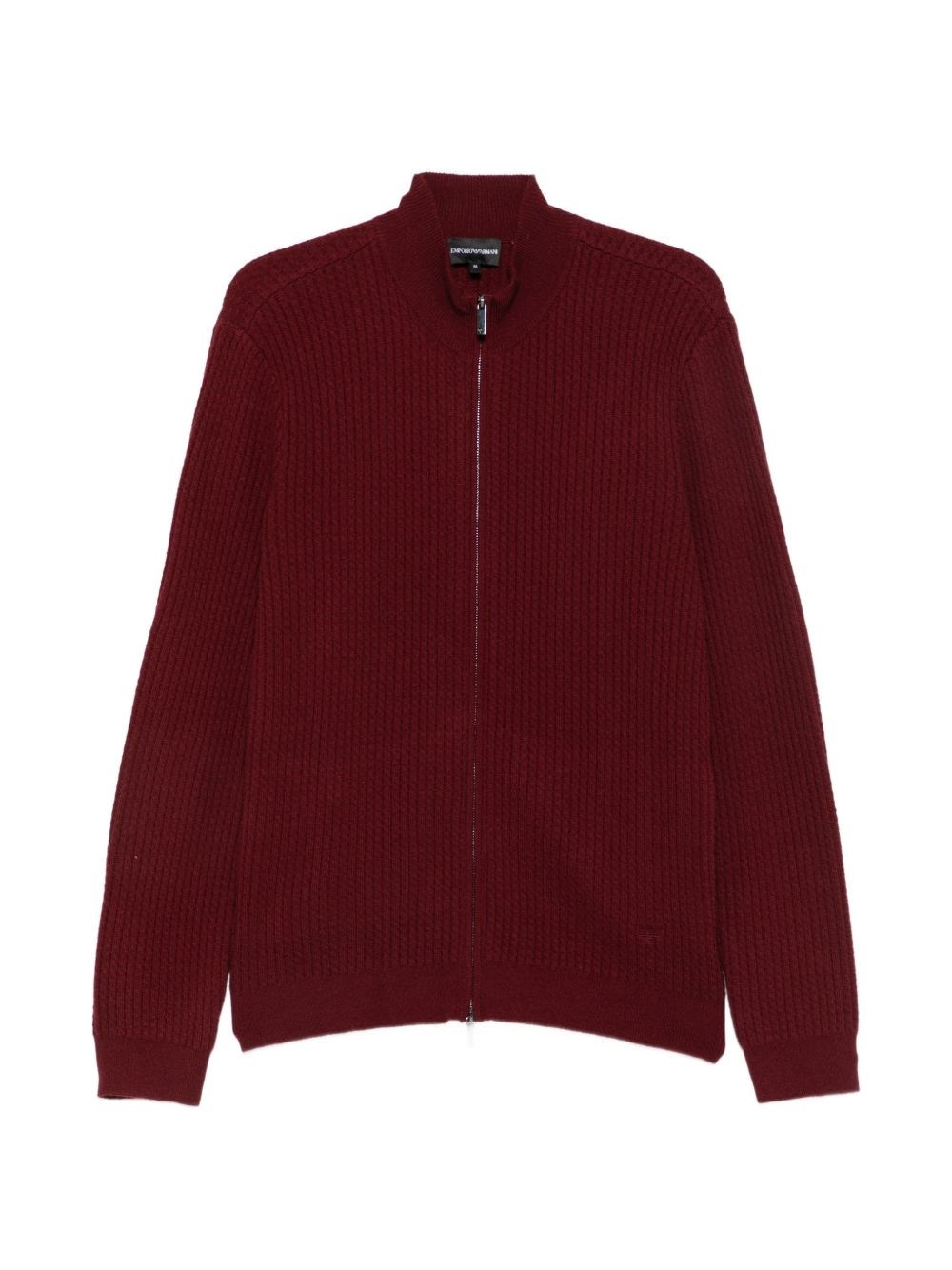 Emporio Armani Wool Zipped Cardigan