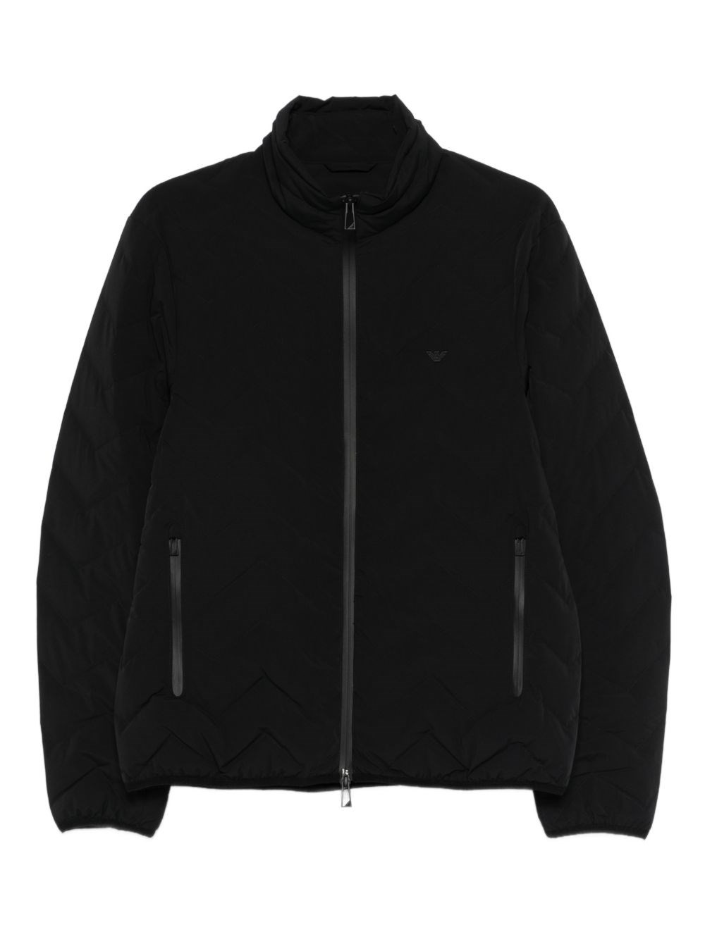 EMPORIO ARMANI ZIG ZAG DOWN JACKET Size: 54, colour: BLACK