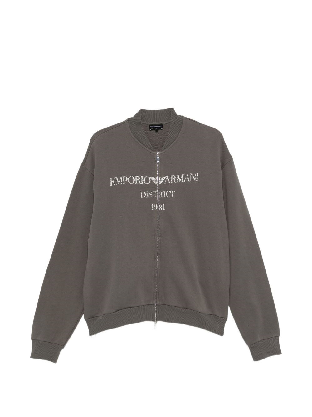 Emporio Armani Logo Cotton Bomber Jacket