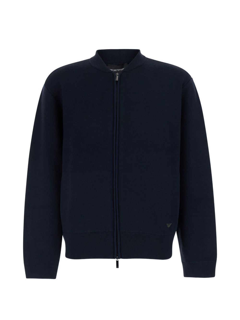 Emporio Armani V-Neck Wool Pullover - Male - Cardigans - Blue - M - Knitwear - Image 2