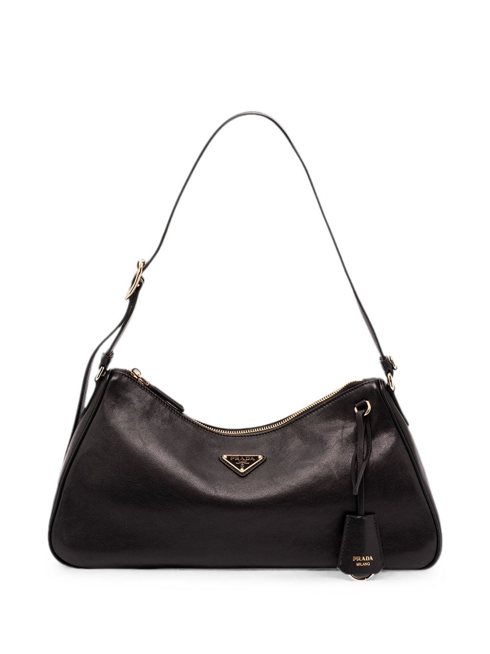 Prada Prada Aimée Large Leather Shoulder Bag
