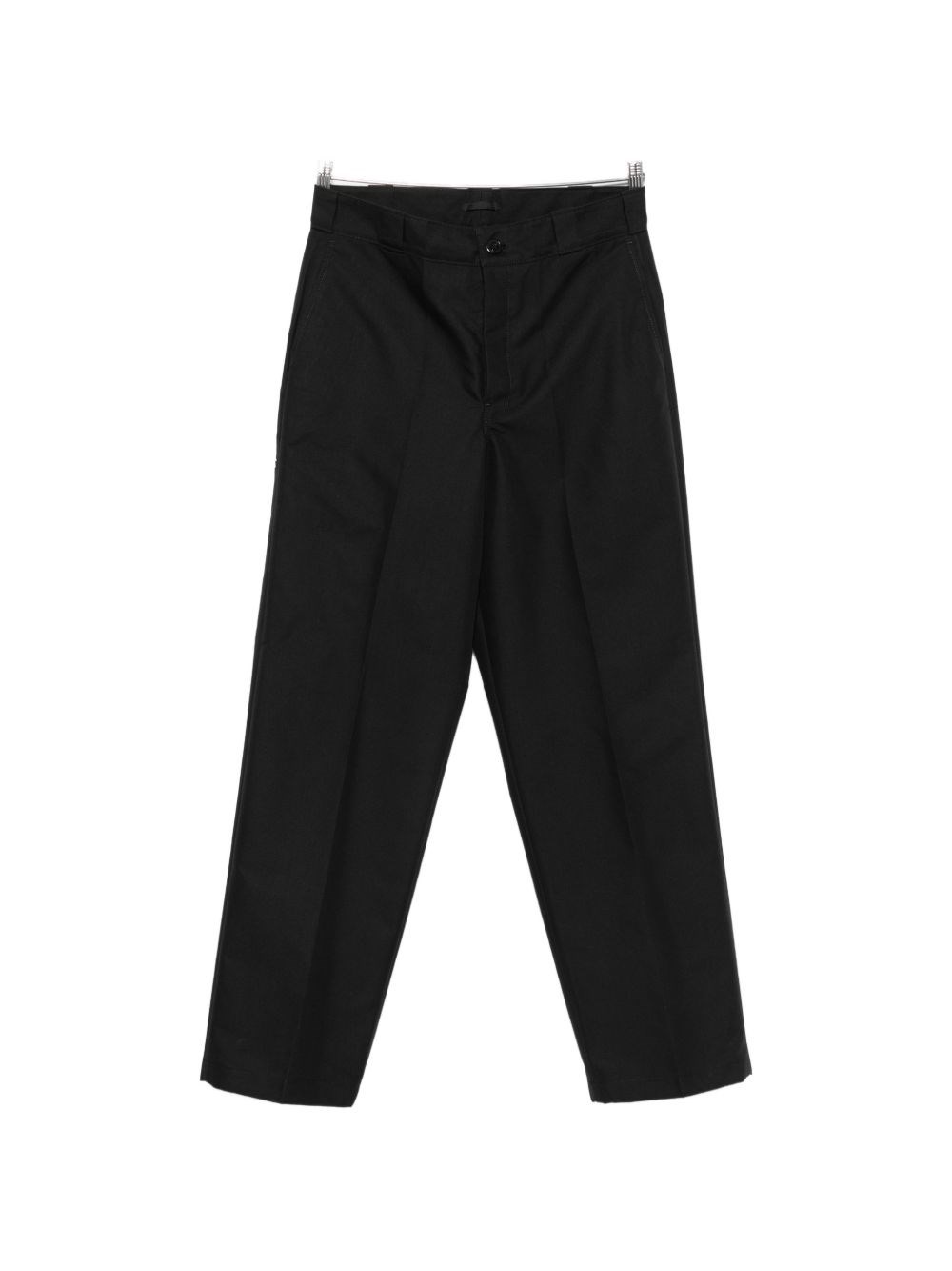 Prada Men's Black Canvas Logo-Plaque Trousers - Man Pants It - 50 - Image 3