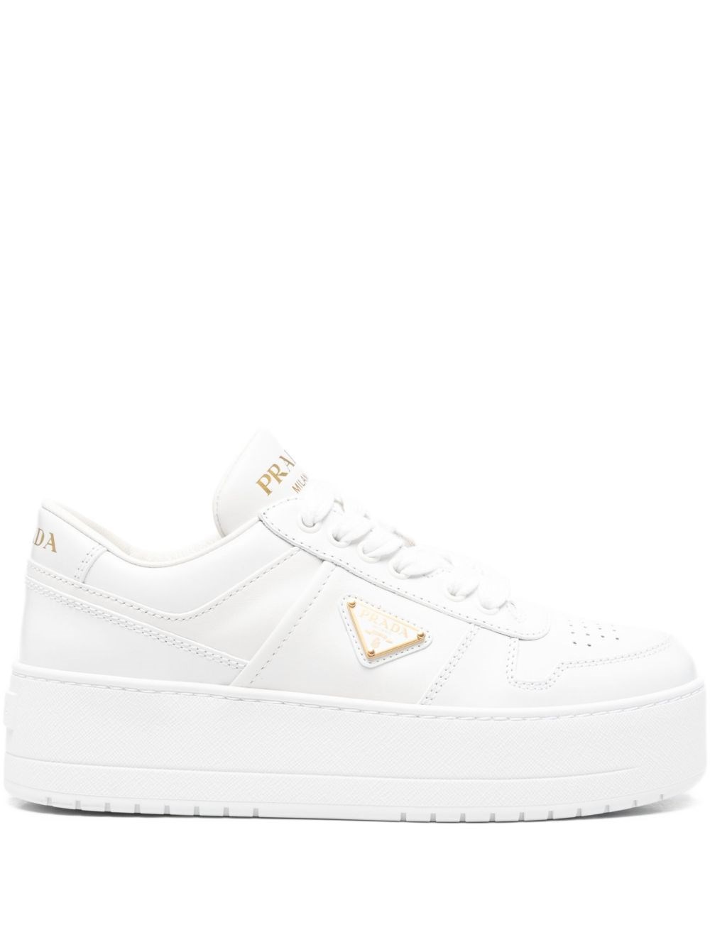 Prada Downtown Bold Leather Sneakers