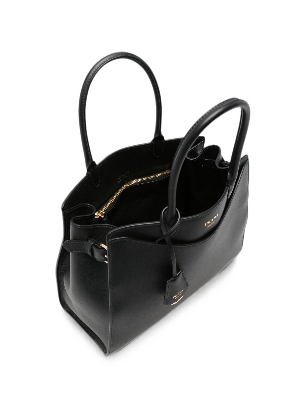 Prada Prada Prelude Large Leather Tote