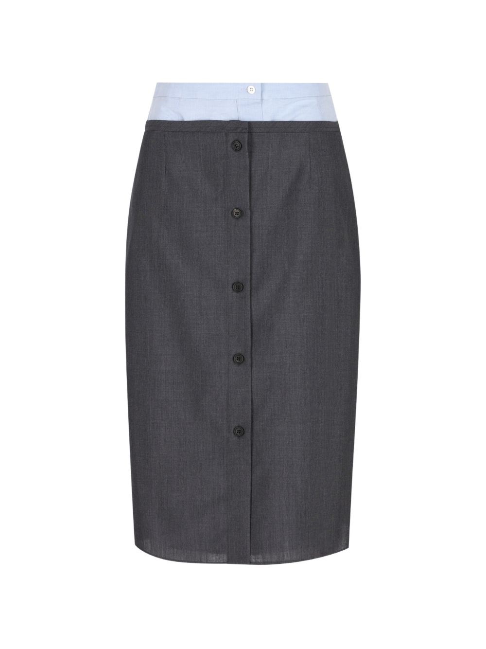 Prada Wool Midi Skirt