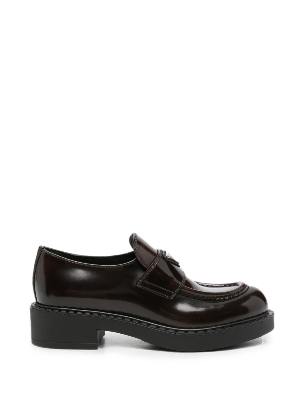 Prada Chocolate Leather Loafers