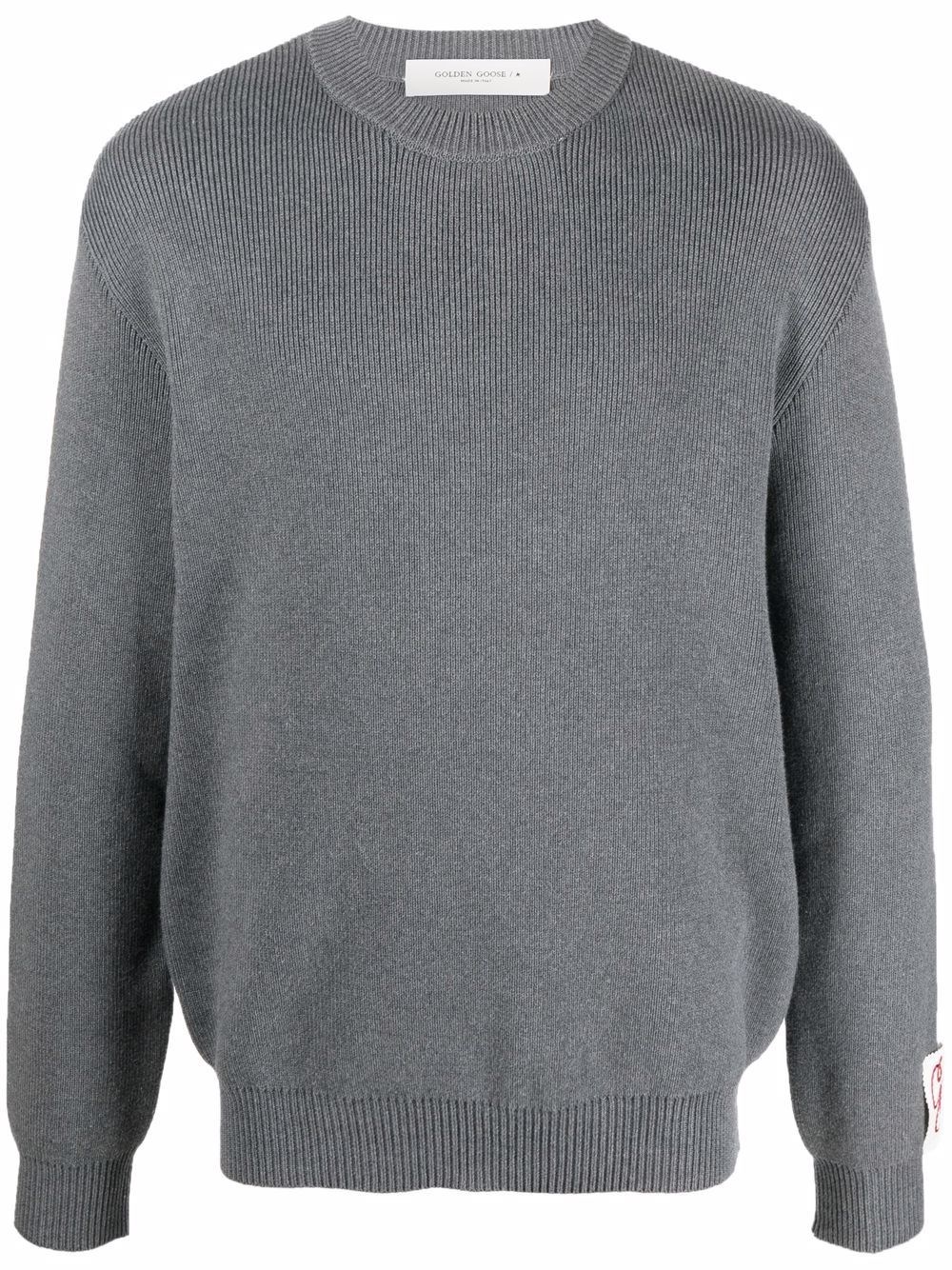 Golden Cotton Crewneck Sweater