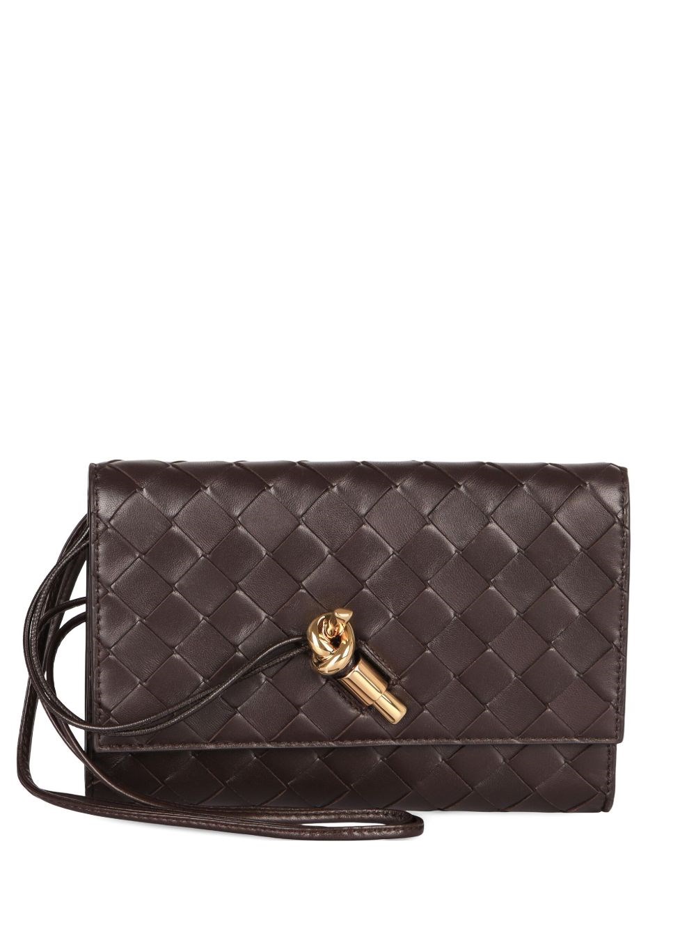 Bottega Veneta Andiamo Leather Clutch