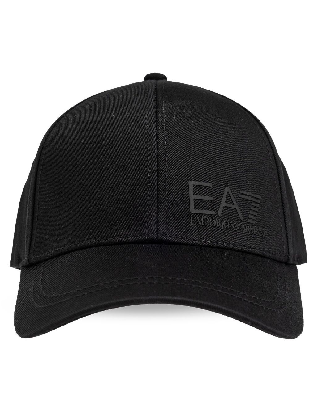 Ea7 Emporio Armani Logo Baseball Cap In Black
