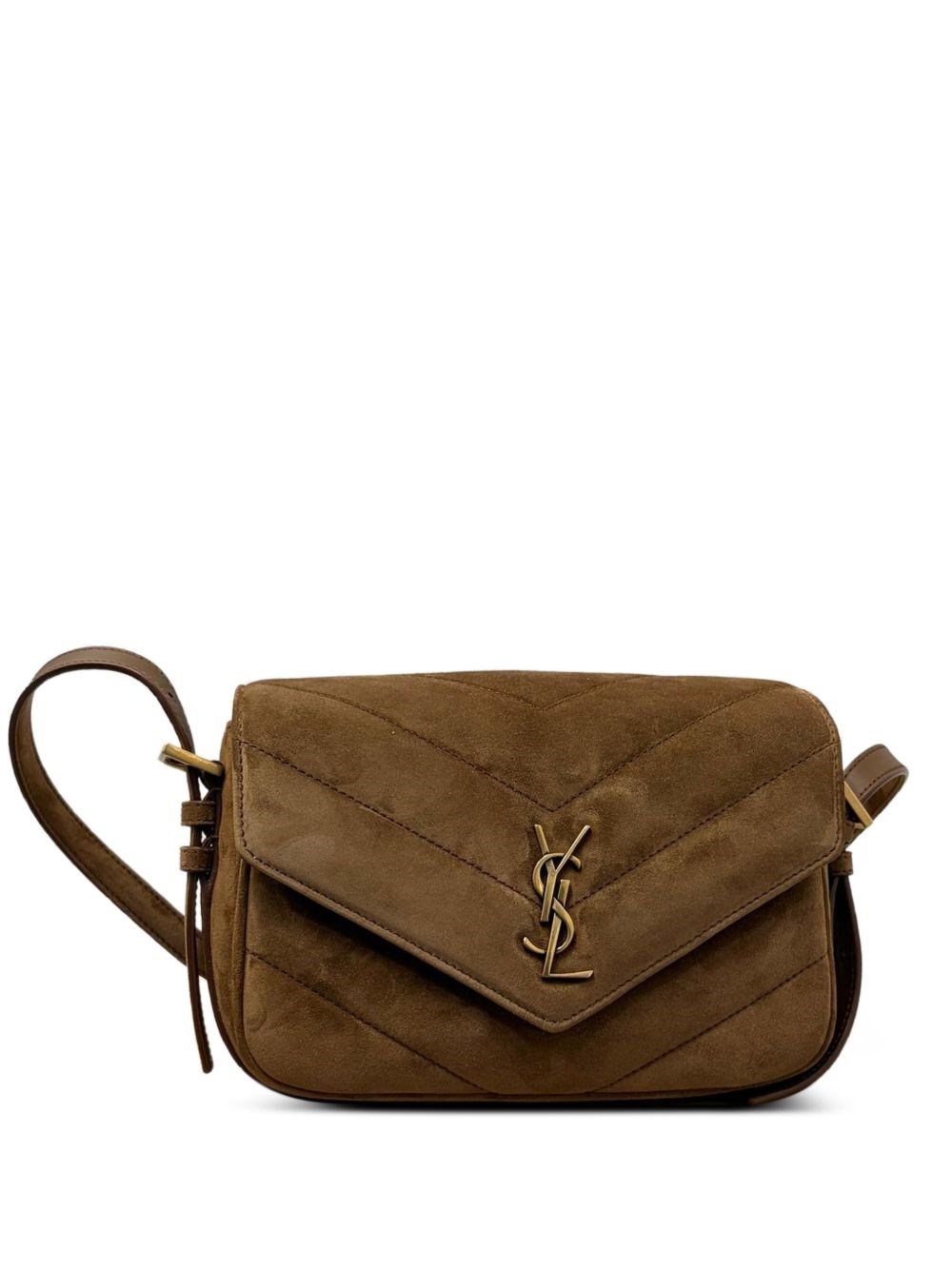 Saint Laurent Loulou Toy Suede Leather Crossbody Bag