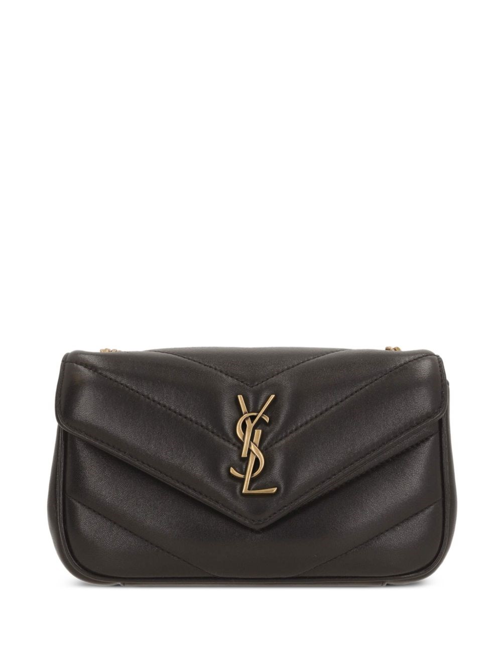Saint Laurent Loulou Mini Leather Crossbody Bag