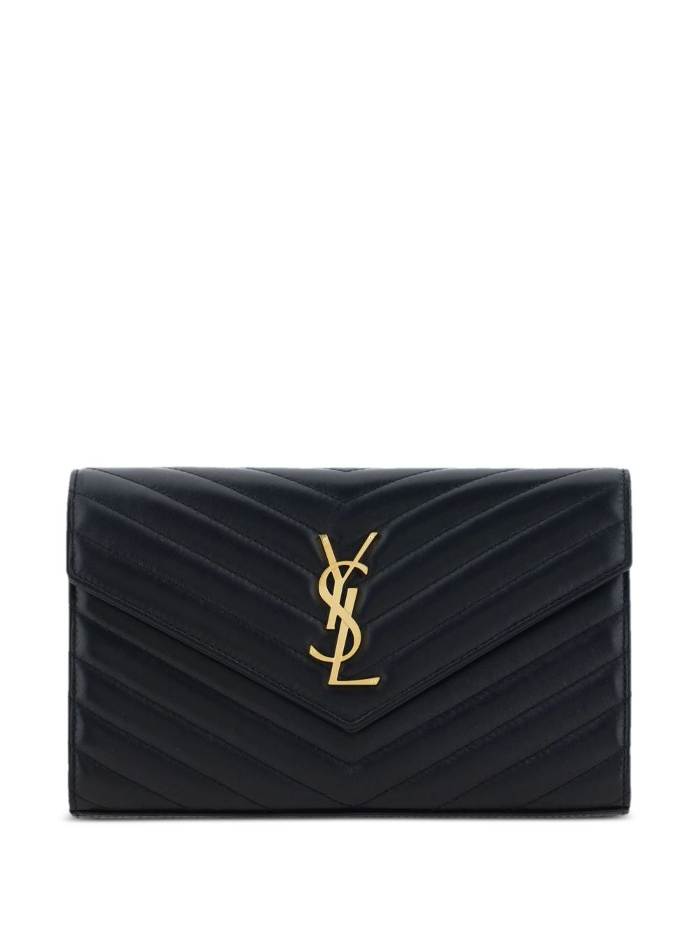 Saint Laurent Cassandre Leather Wallet On Chain